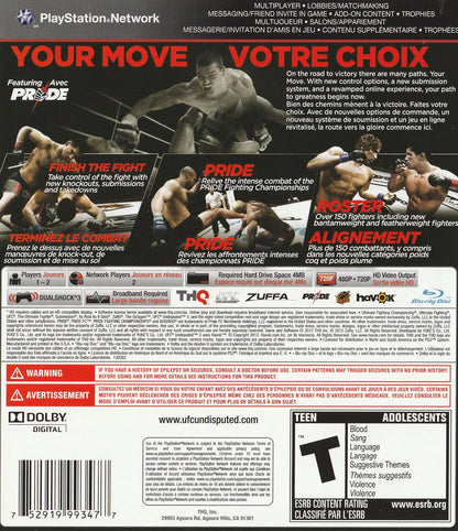 UFC Undisputed 3 Playstation 3