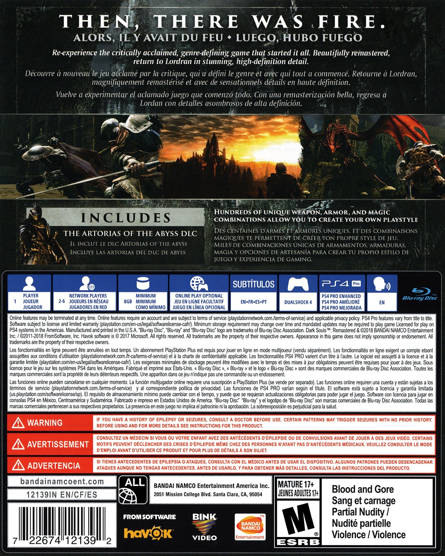 Dark Souls Remastered Playstation 4