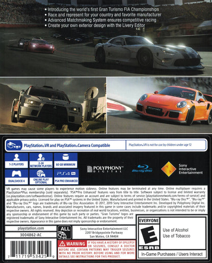 Gran Turismo Sport [PlayStation Hits] Playstation 4