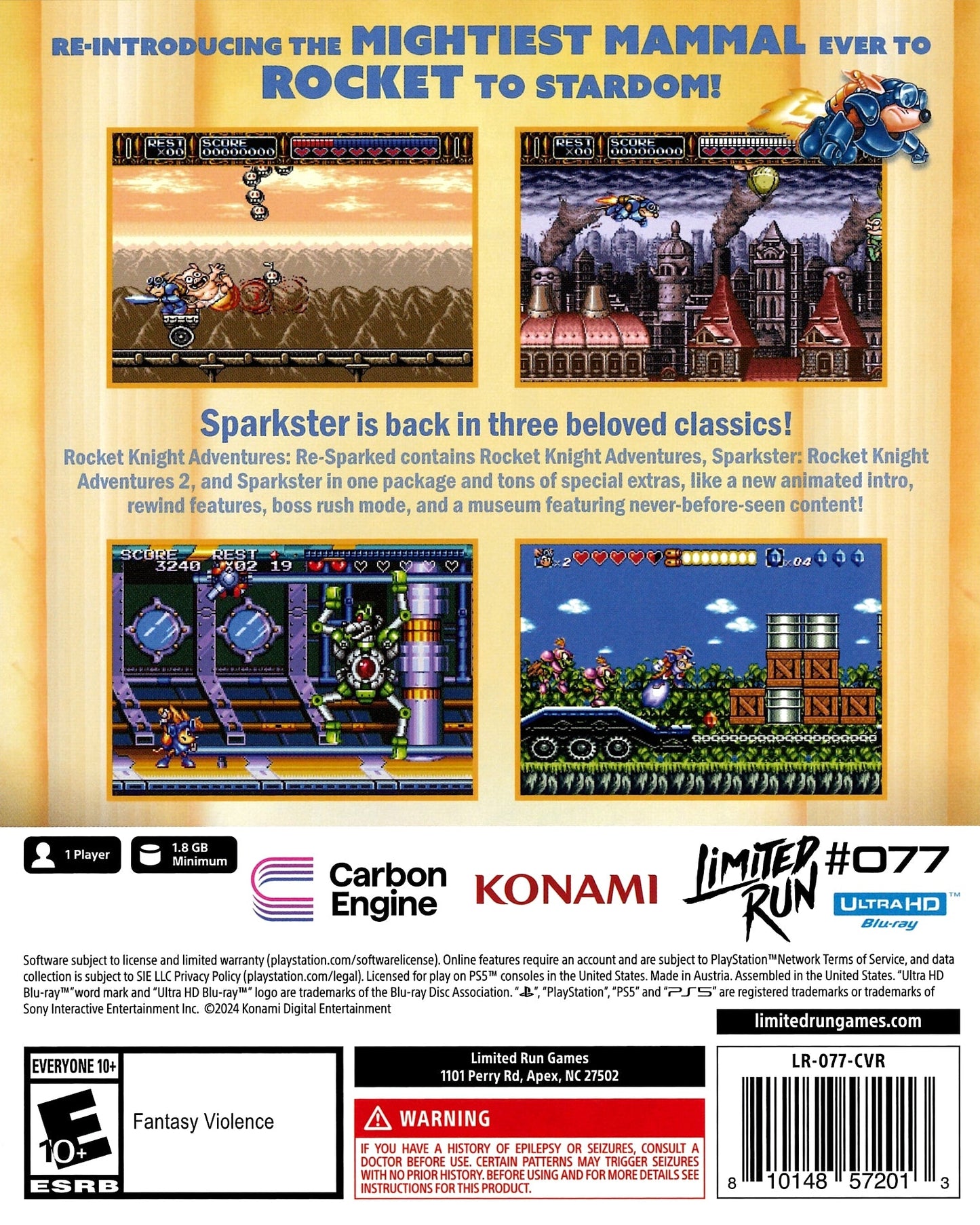 Rocket Knight Adventures: Re-Sparked Playstation 5