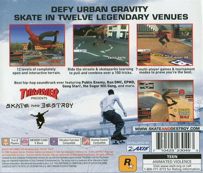 Thrasher Skate and Destroy Playstation