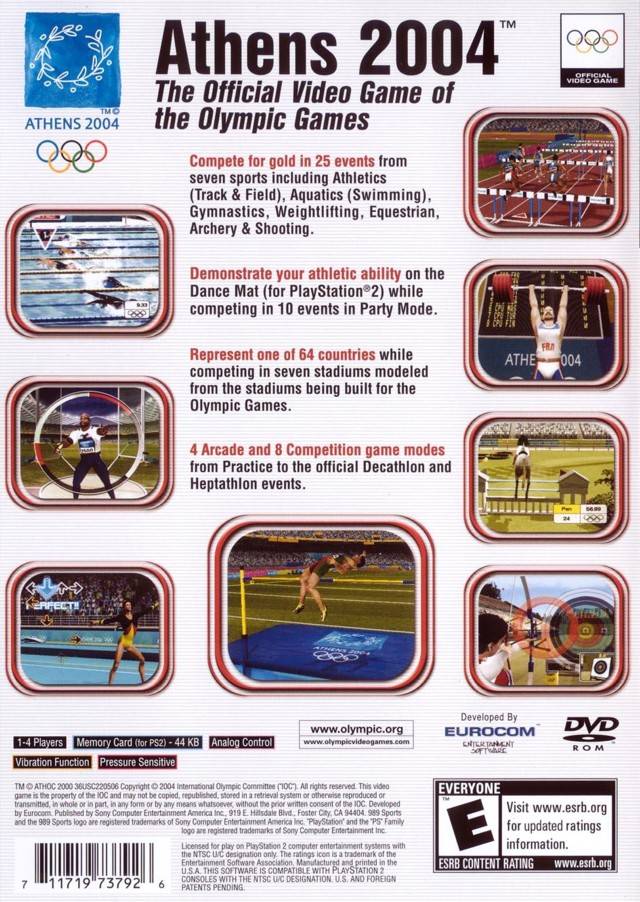 Athens 2004 Playstation 2