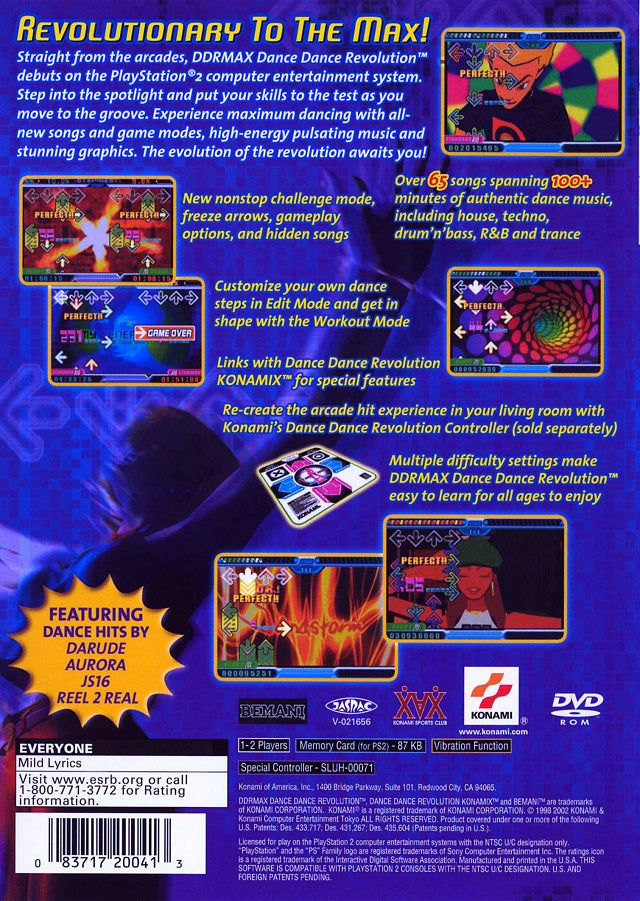 Dance Dance Revolution Max Playstation 2
