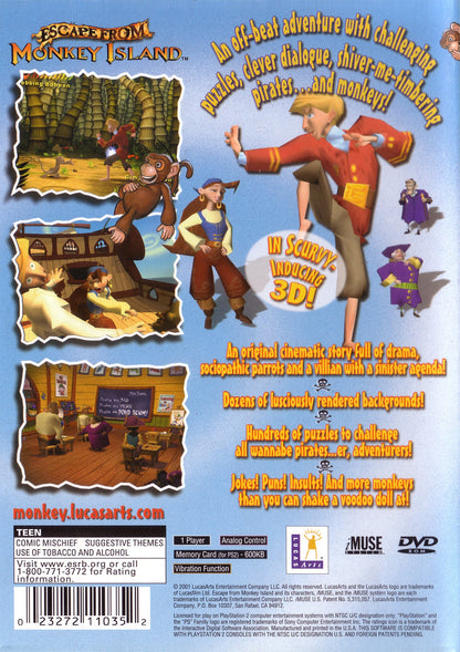 Escape from Monkey Island Playstation 2