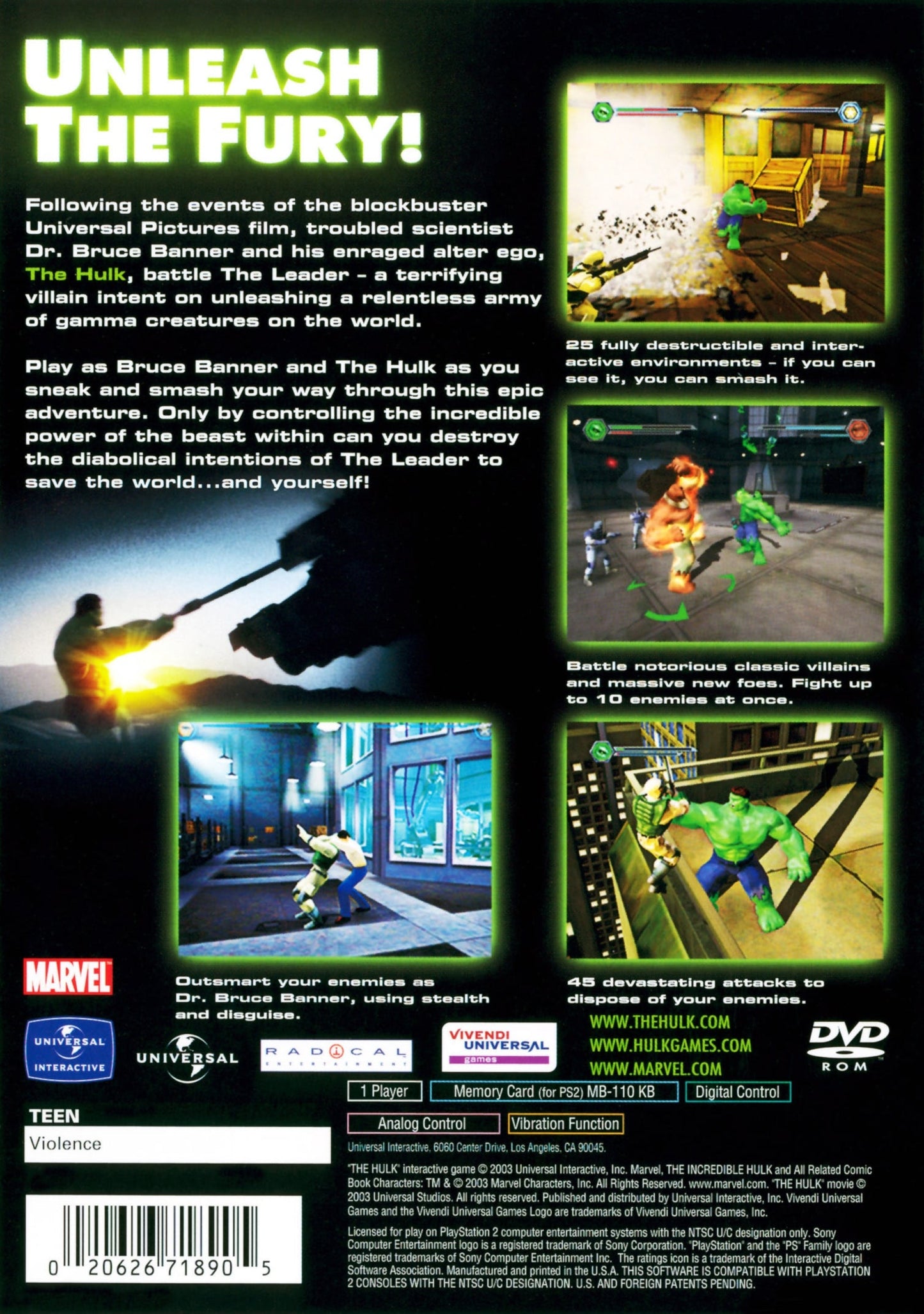 Hulk Playstation 2