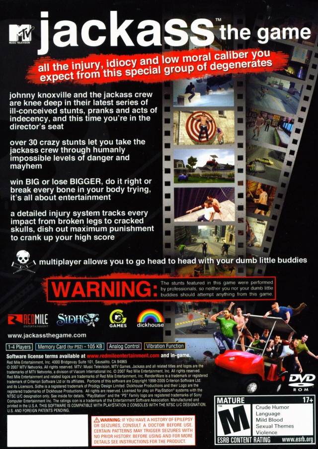 Jackass The Game Playstation 2