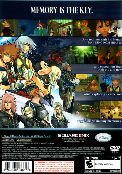 Kingdom Hearts RE Chain Of Memories Playstation 2