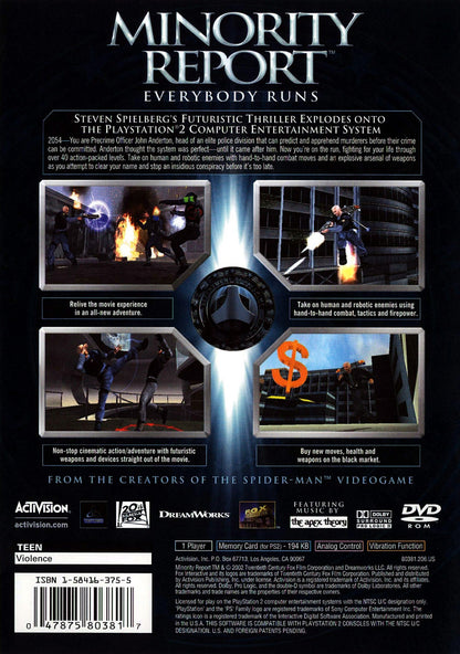 Minority Report Playstation 2