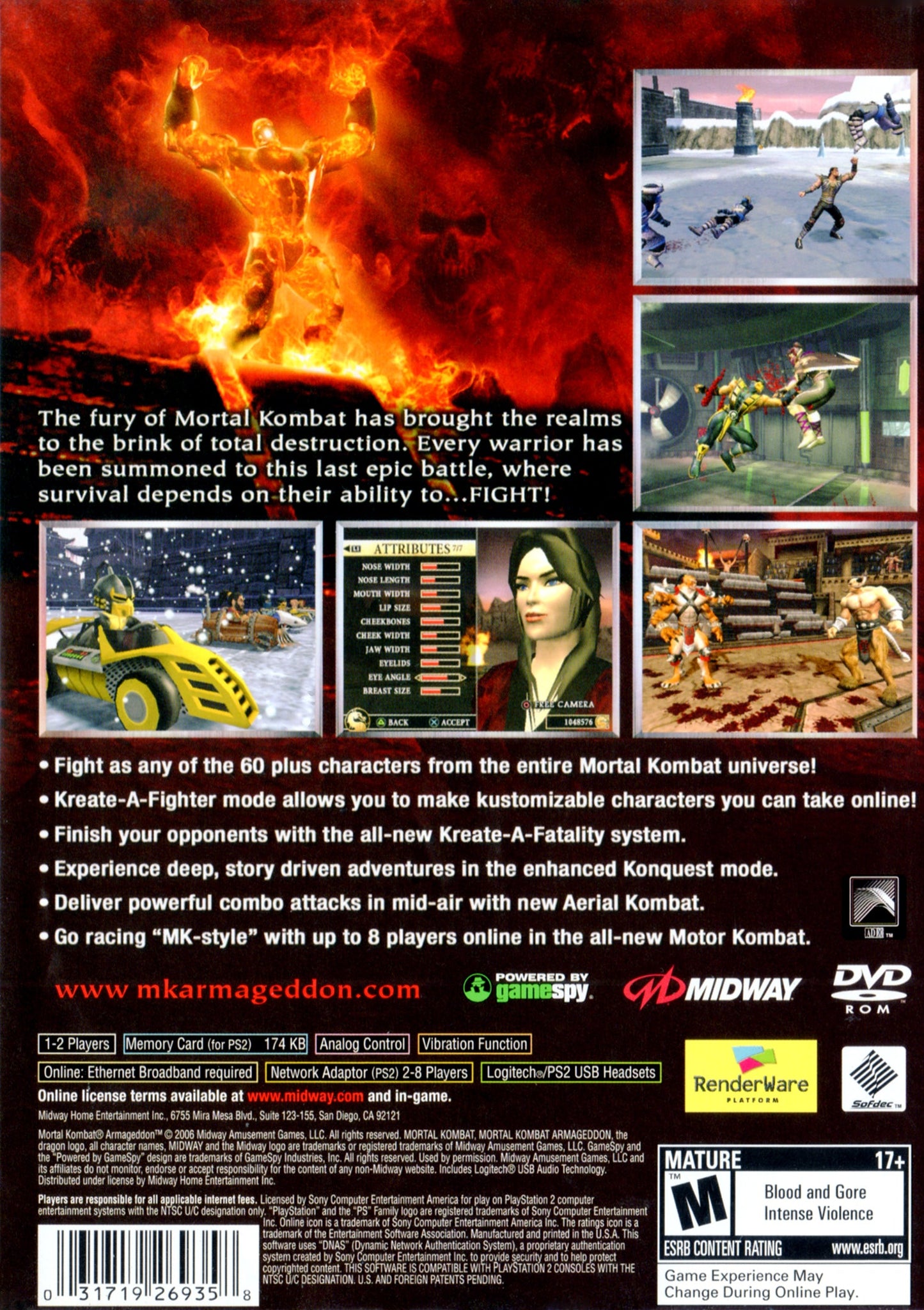 Mortal Kombat Armageddon Playstation 2