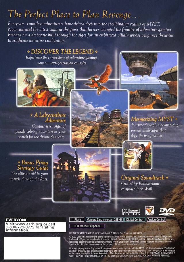Myst 3 Exile Playstation 2