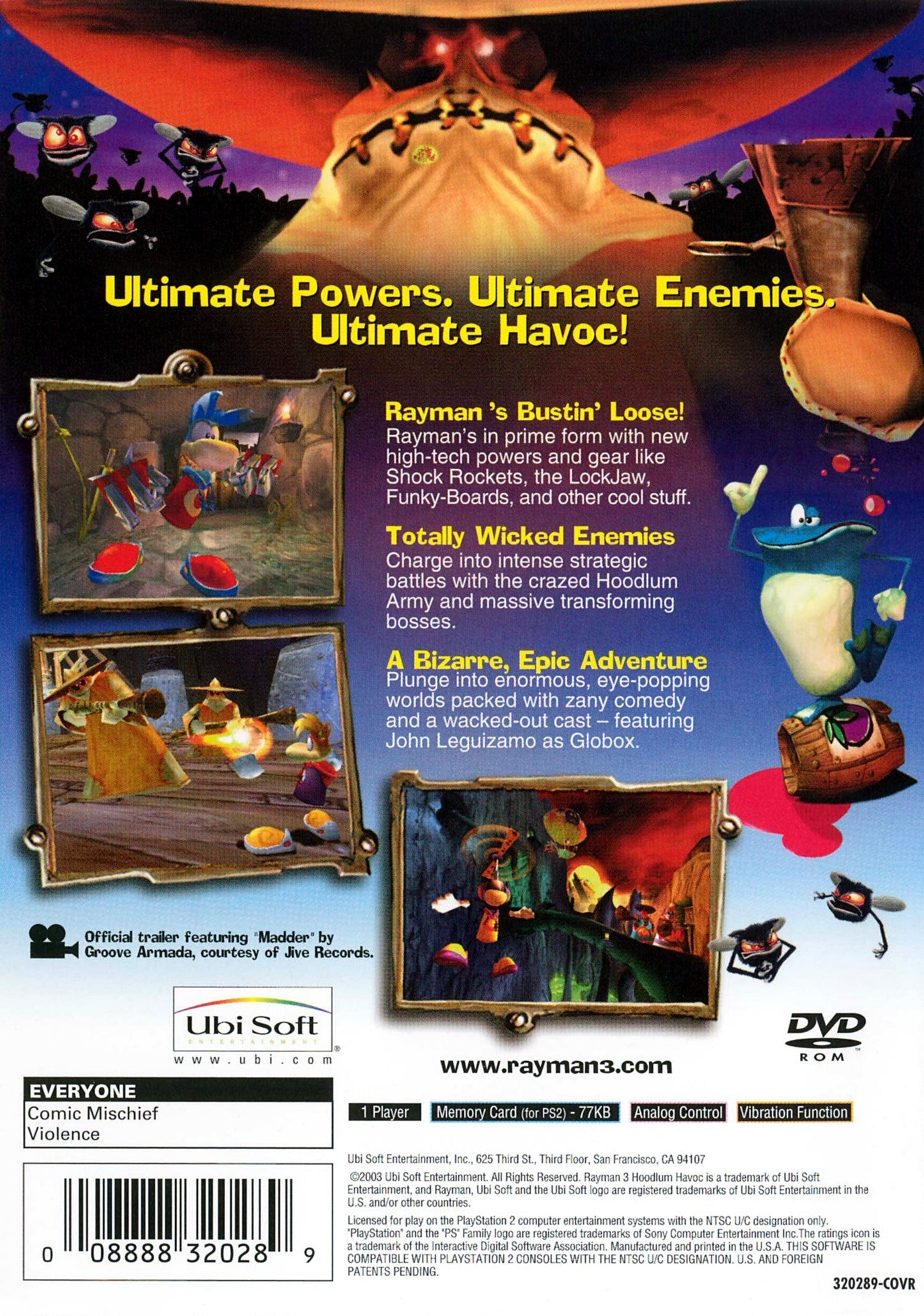 Rayman 3 Hoodlum Havoc Playstation 2