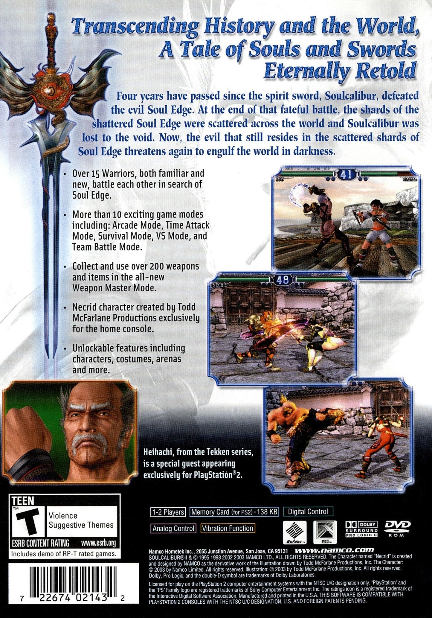 Soul Calibur II Playstation 2