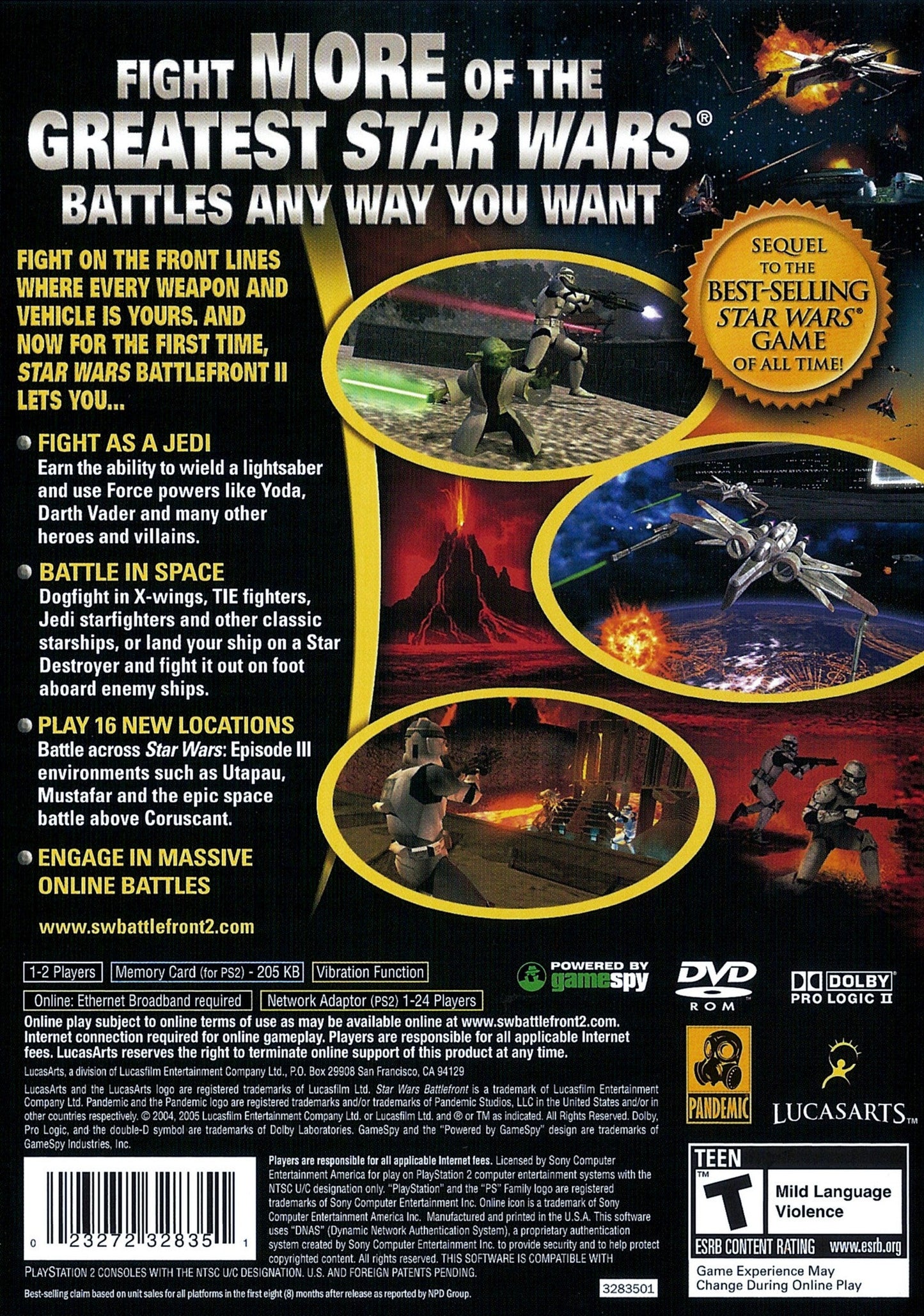 Star Wars Battlefront 2 Playstation 2
