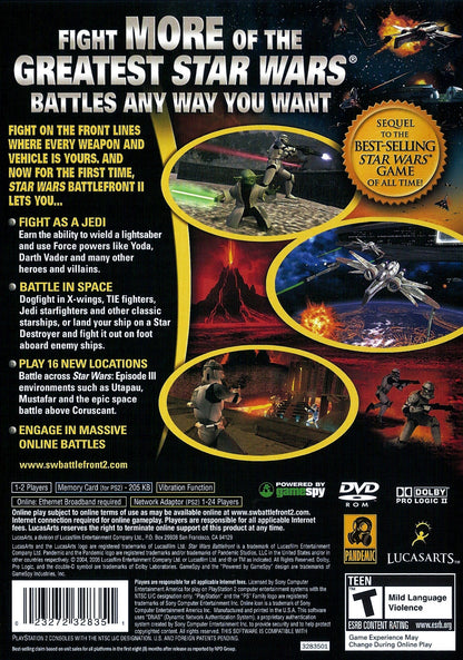 Star Wars Battlefront 2 Playstation 2