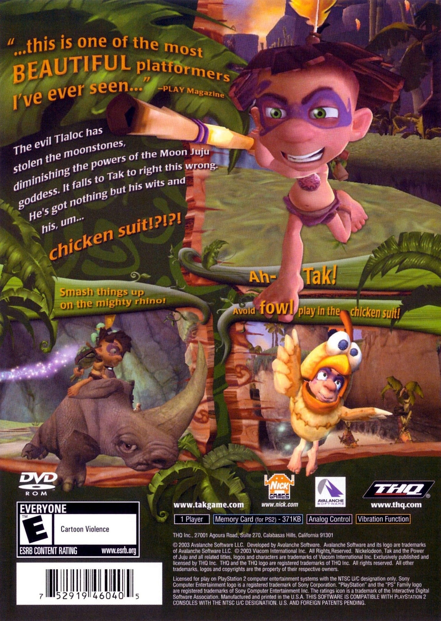 Tak and the Power of JuJu Playstation 2