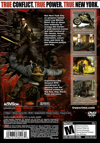 True Crime New York City Playstation 2