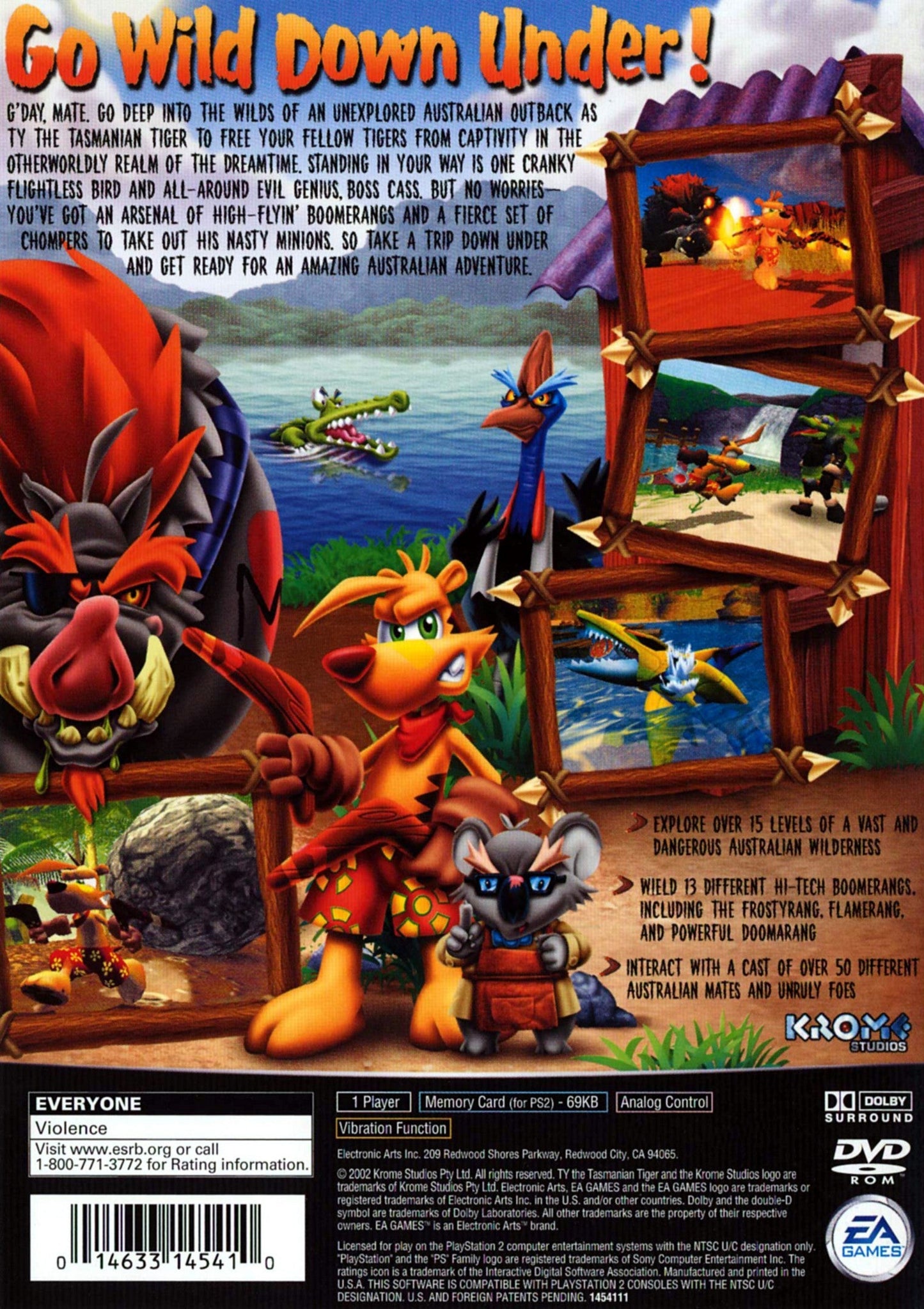 Ty The Tasmanian Tiger Playstation 2