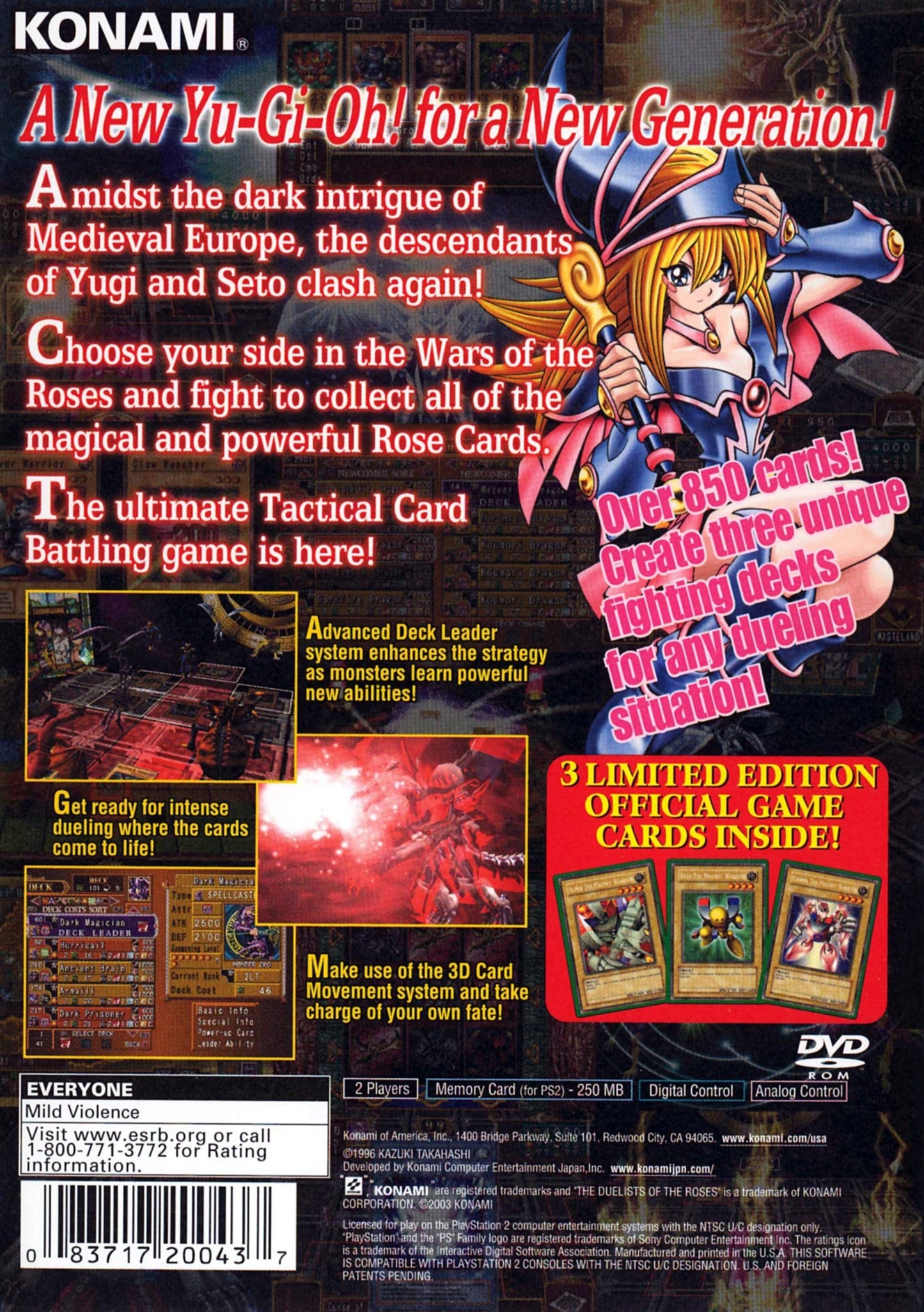 Yu-Gi-Oh Duelists Of The Roses Playstation 2