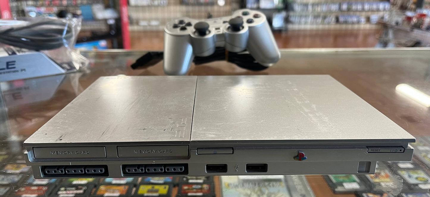Silver PS2 (SCPH-90001) Slim Console PlayStation 2