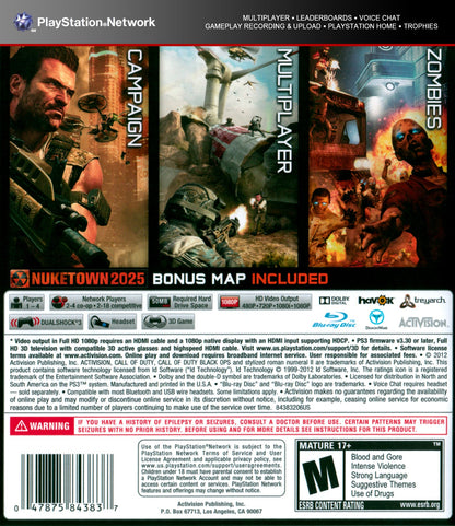 Call Of Duty Black Ops II Playstation 3