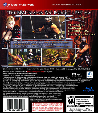 Ninja Gaiden Sigma Playstation 3