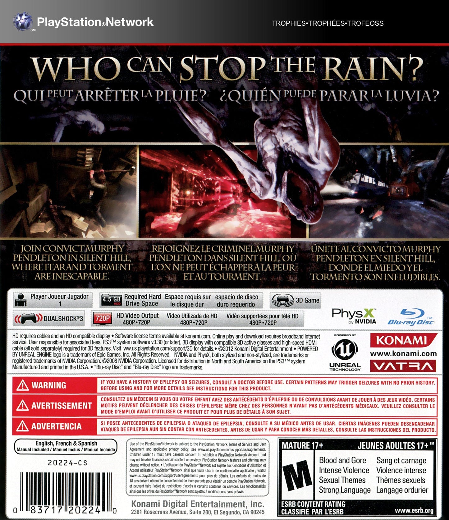 Silent Hill: Downpour Playstation 3