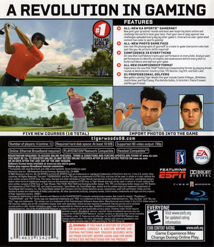 Tiger Woods PGA Tour 08 Playstation 3
