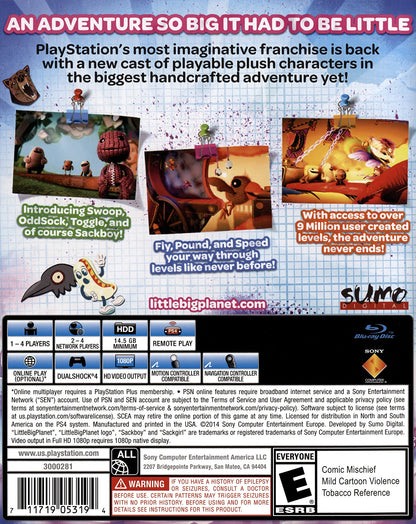 LittleBigPlanet 3 Playstation 4