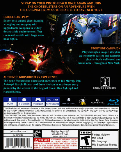 Ghostbusters: The Video Game Remastered Playstation 4