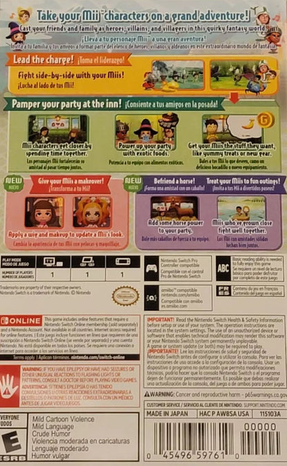 Miitopia Nintendo Switch