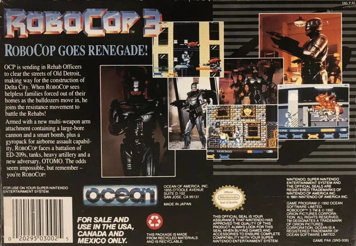 Robocop 3 Super Nintendo