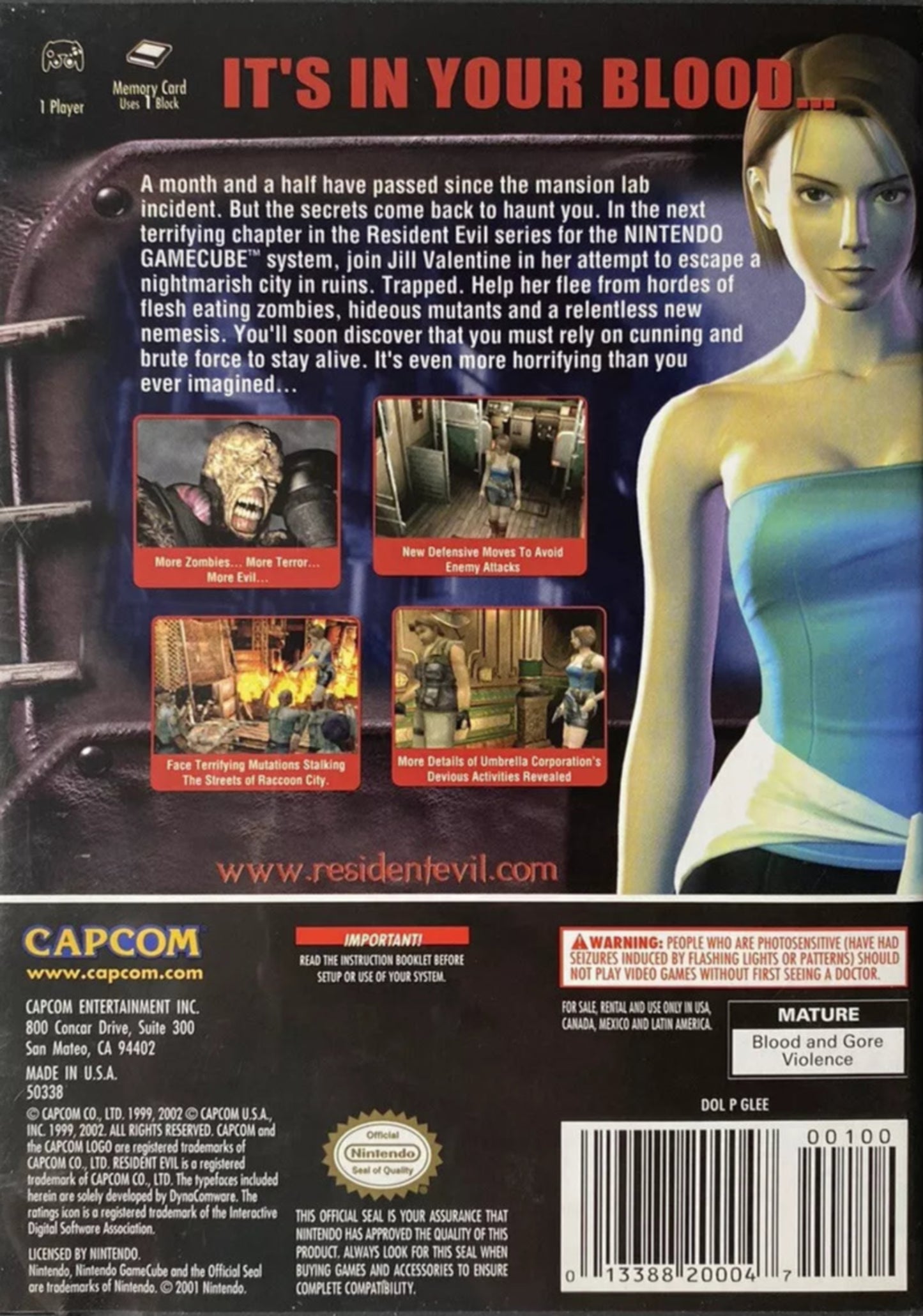 Resident Evil 3 Nemesis Gamecube