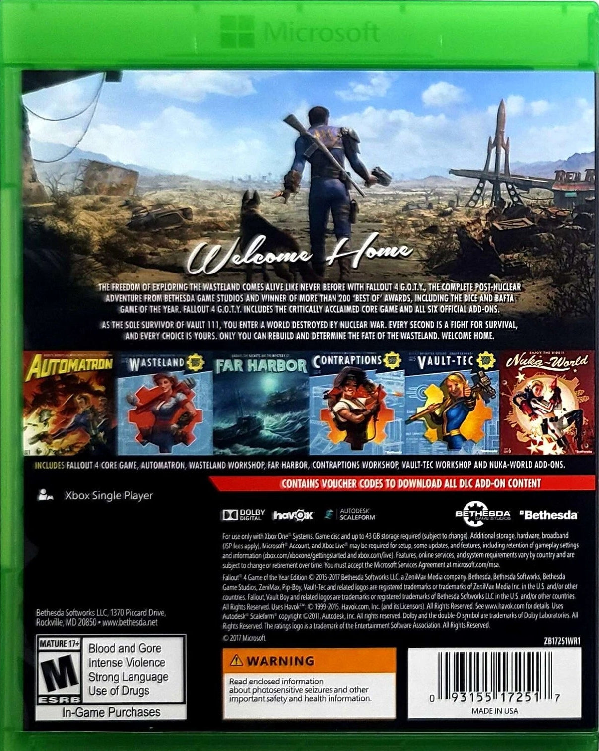 Fallout 4 [Game of the Year] Xbox One