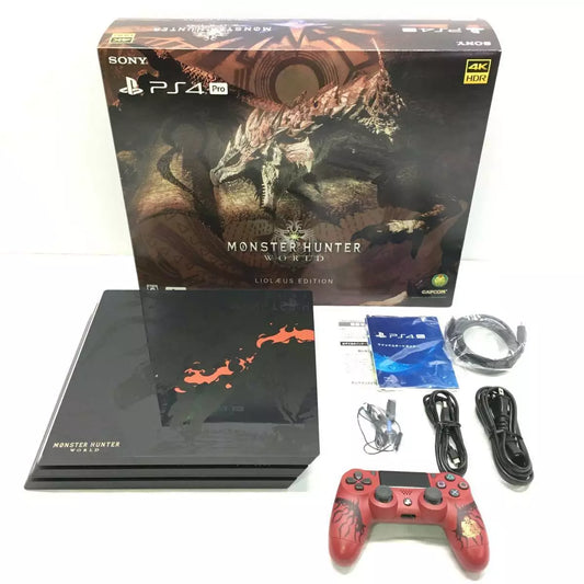 Playstation 4 Pro 1TB [Monster Hunter World Rathalos Edition] (CUHJ-10020) JP Playstation 4