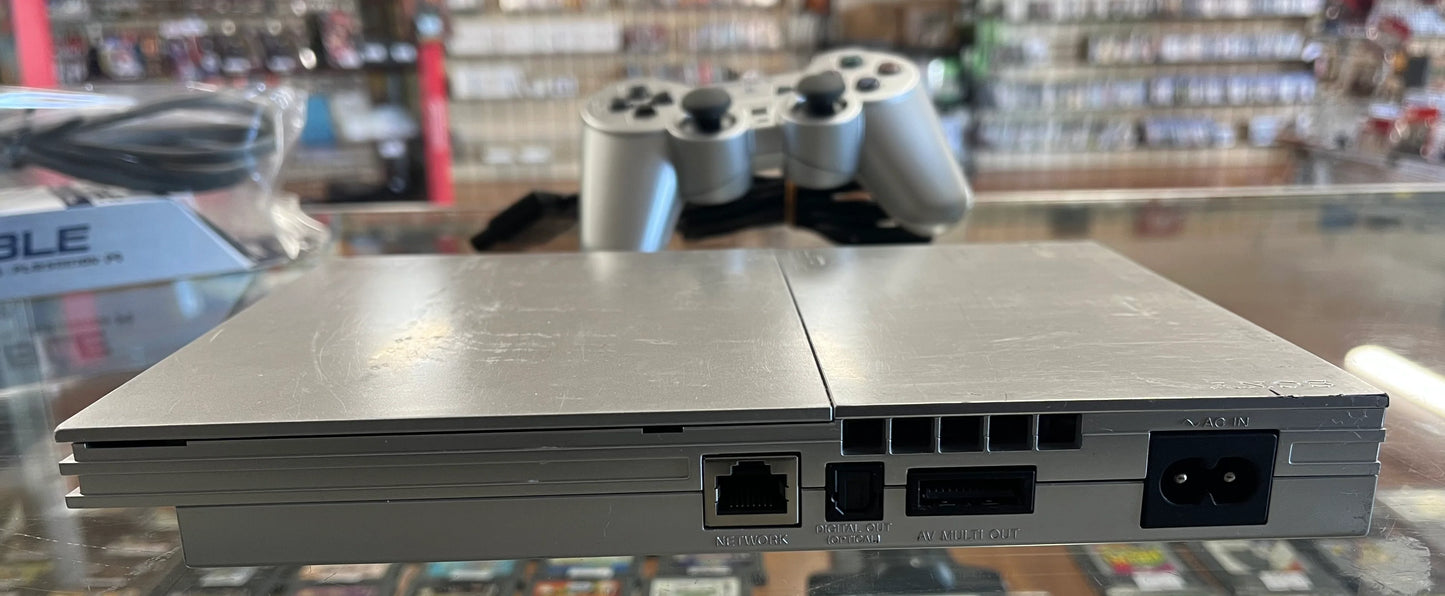 Silver PS2 (SCPH-90001) Slim Console PlayStation 2
