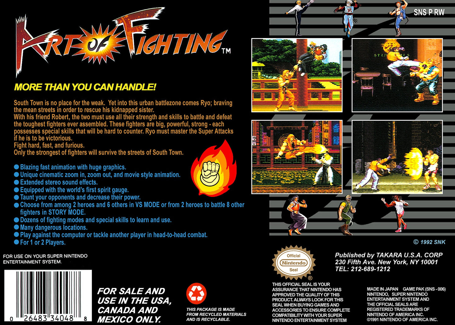 Art of Fighting Super Nintendo