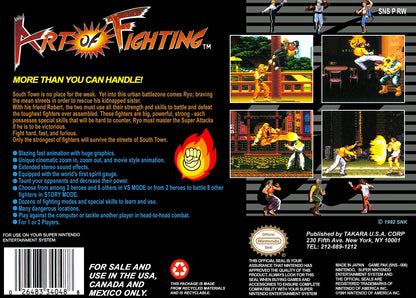 Art of Fighting Super Nintendo