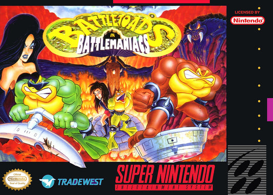 Battletoads In Battlemaniacs Super Nintendo
