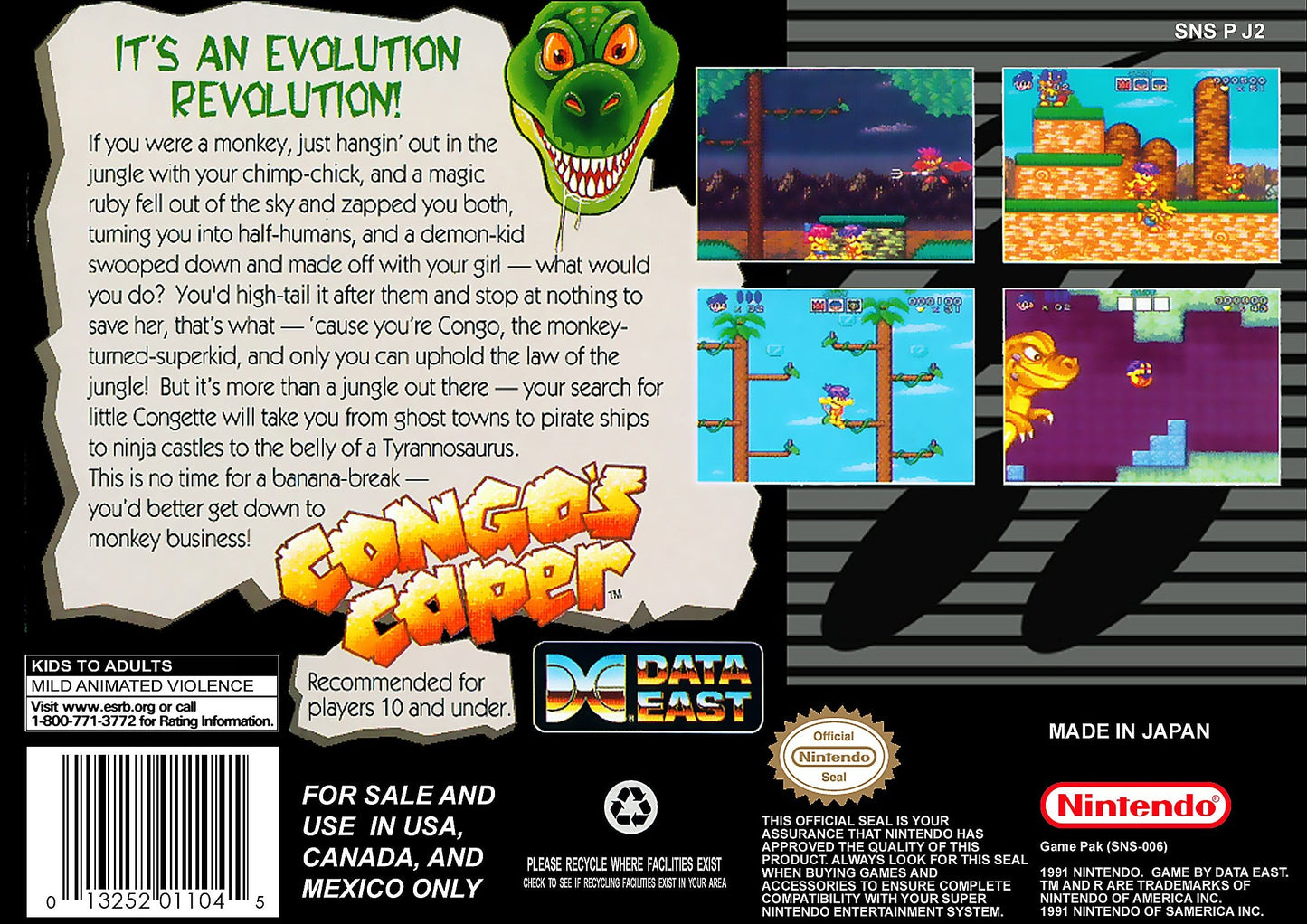 Congo's Caper Super Nintendo