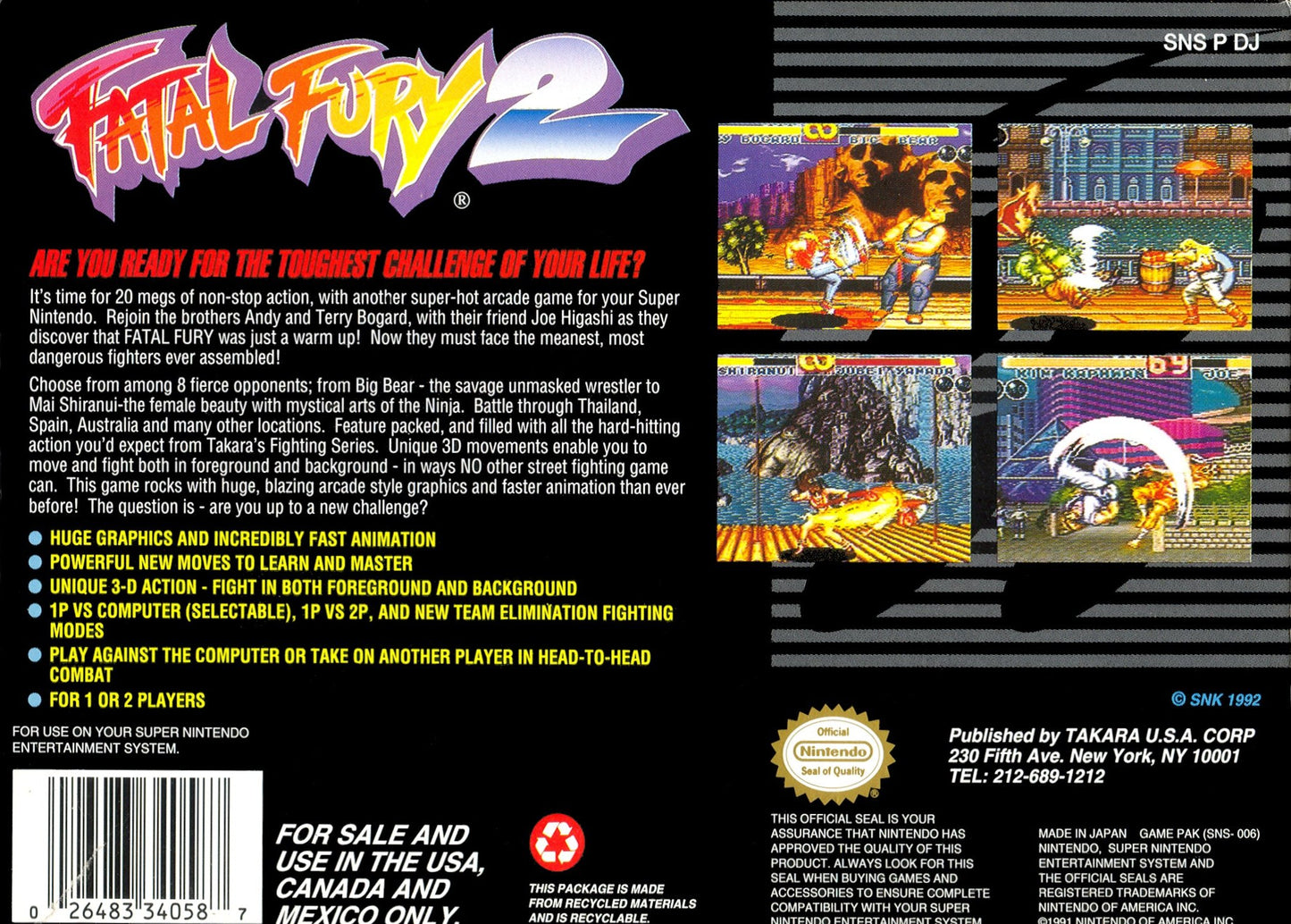 Fatal Fury 2 Super Nintendo
