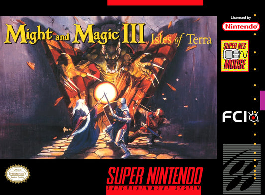 Might and Magic III Isles of Terra Super Nintendo