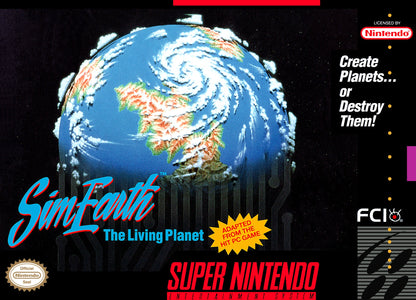 Sim Earth the Living Planet Super Nintendo
