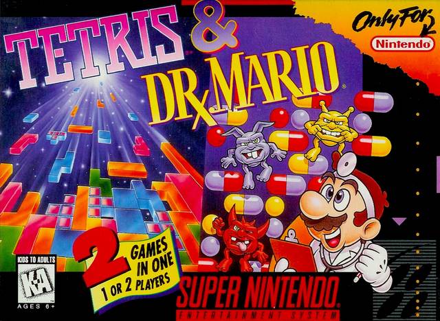 Tetris and Dr. Mario Super Nintendo