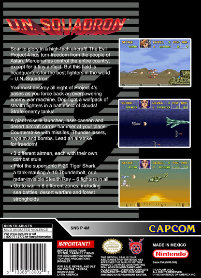 UN Squadron Super Nintendo