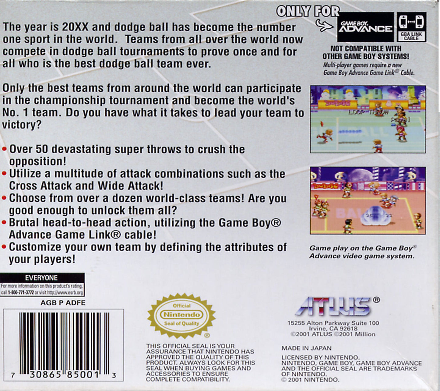Super Dodge Ball Advance GameBoy Advance
