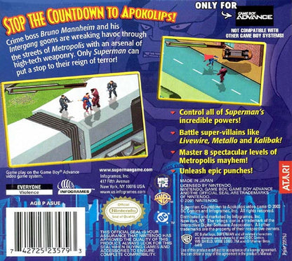 Superman Countdown to Apokolips GameBoy Advance