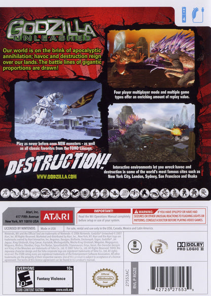 Godzilla Unleashed Wii