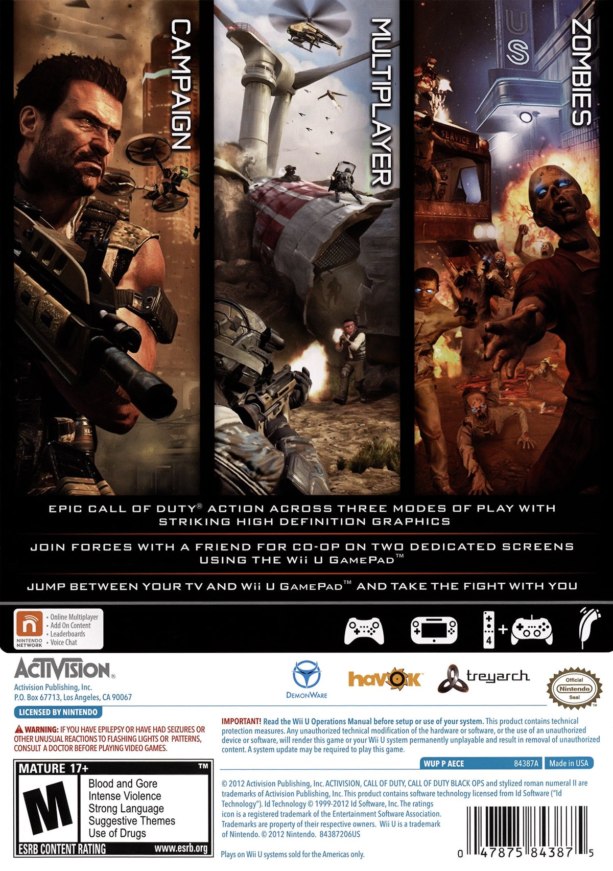 Call of Duty Black Ops II Wii U