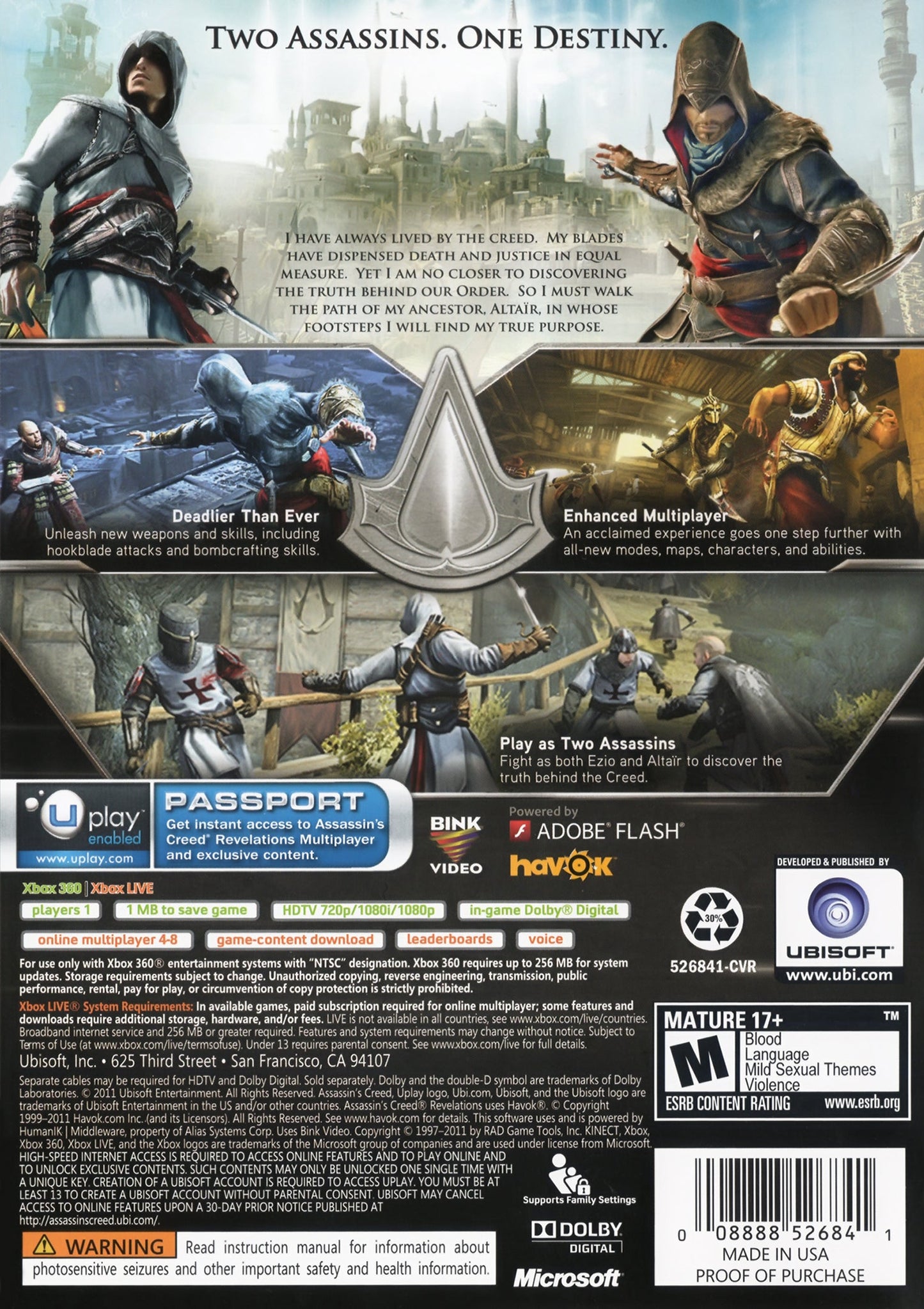 Assassin's Creed: Revelations Xbox 360