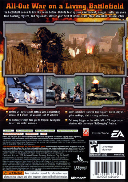 Battlefield 2 Modern Combat Xbox 360